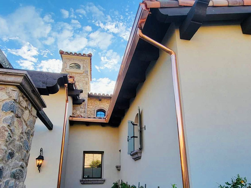 Seabrook Copper Gutter Installation