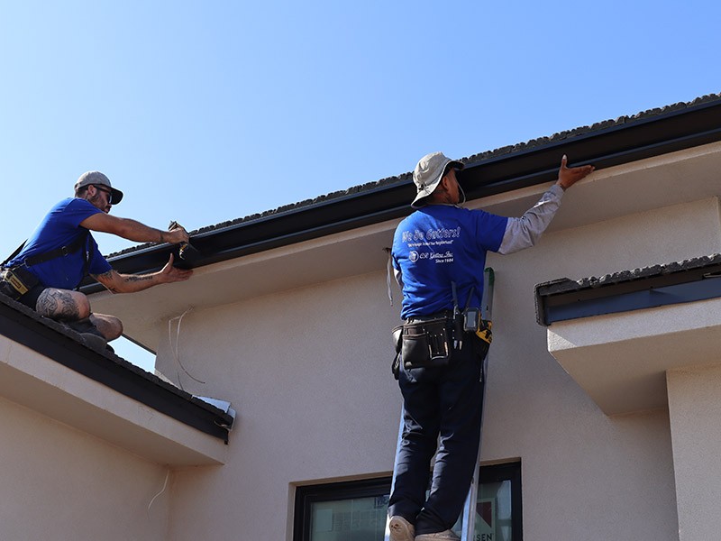 Gilbert installing gutters by professionals in AZ near 85142
