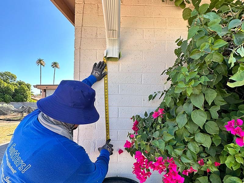 Exceptional Mesa rain gutter install in AZ near 85201